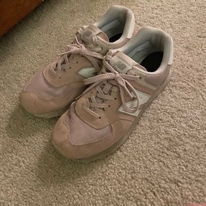 Light pink new balance 574 classics
